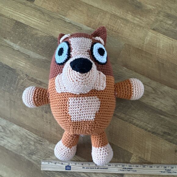 Handcrafted‎ Crocheted Bingo Character Stuffed Toy Plush From Bluey - Picture 13 of 14